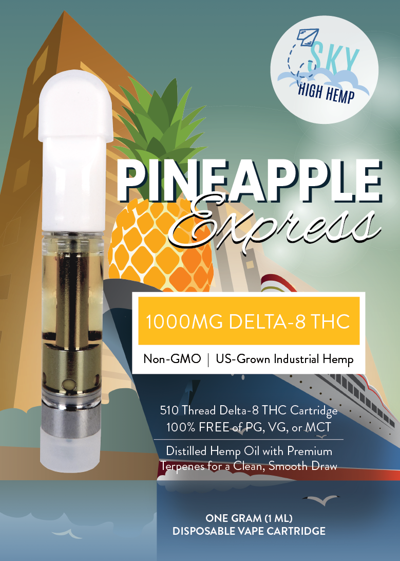 Delta-8 1000mg Vape Cart – Pineapple Express